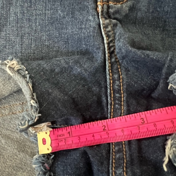 Vans Destroyed Mini Denim Shorts - Picture 4 of 4